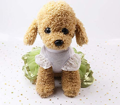 Luxury Summer Lace Dress for Small Dogs - Elegant Wedding Apparel for Your Puppy Princess