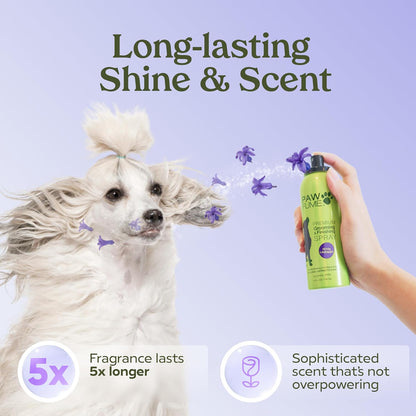 PAWFUME Royal Lavender Dog Detangler Grooming Spray – Hypoallergenic & Moisturizing for Salon-Quality Coat Care, 1-Pack