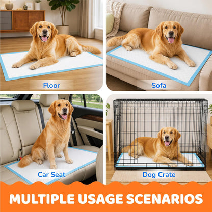 Dog Pee Pad, Puppy Potty Training Pet Pads Dog Pads Extra Large Disposable Super Absorbent & Leak-Free Pee Pads 28"X34"