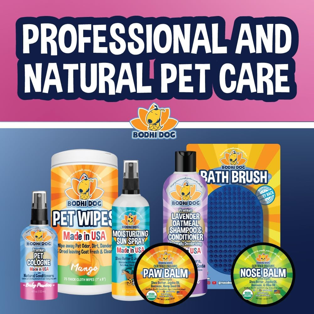 Premium Dog Cologne - Long-Lasting Deodorizing Spray & Conditioner for Dogs & Cats - Gentle Natural Formula - Keeps Pets Fresh All Day - Made in USA (Baby Powder, 4 Fl Oz)