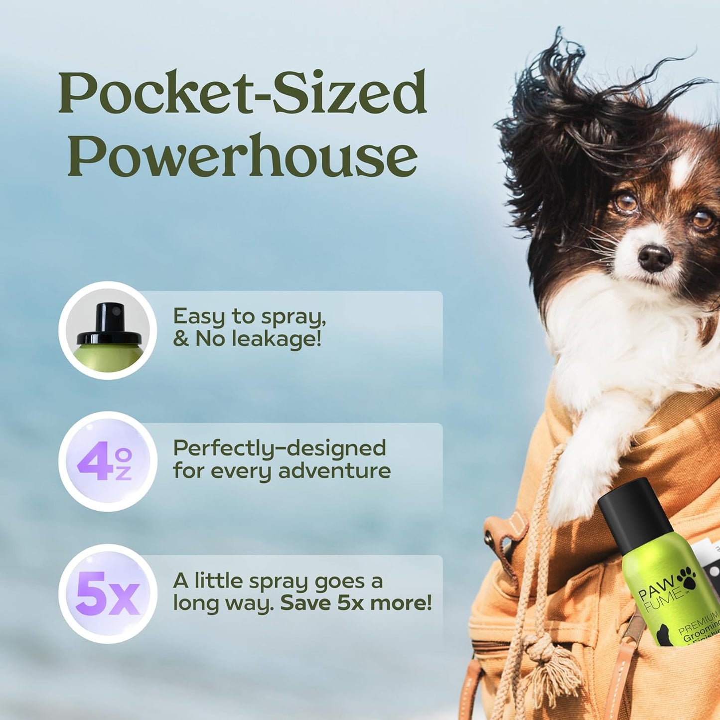PAWFUME Royal Lavender Dog Detangler Grooming Spray – Hypoallergenic & Moisturizing for Salon-Quality Coat Care, 1-Pack