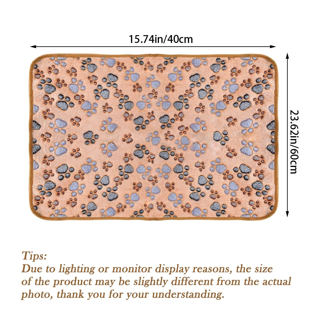 Super Soft Fluffy Premium Fleece Pet Blanket - 3 Pack Flannel Throws for Dogs and Cats (23x16 Inch)