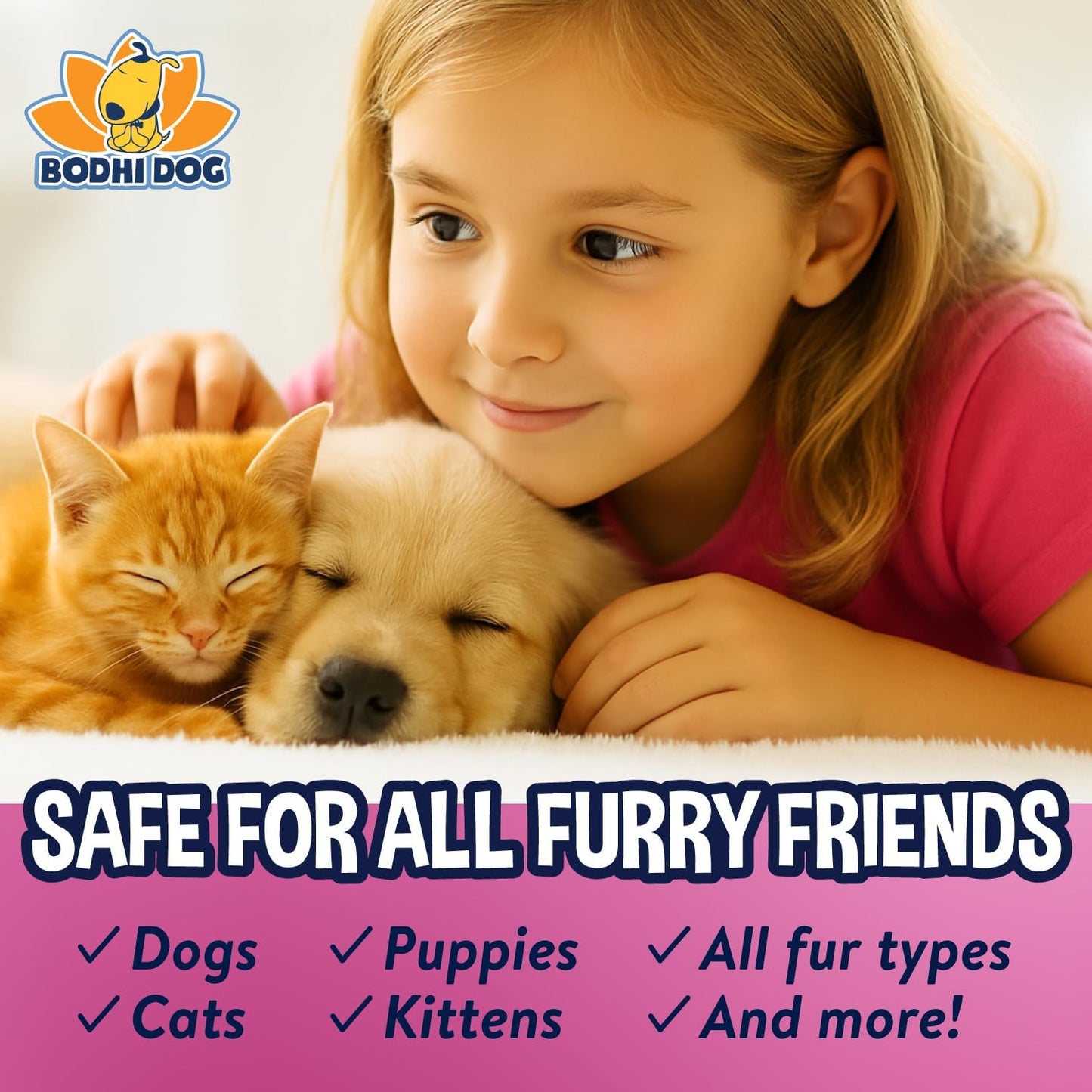 Premium Dog Cologne - Long-Lasting Deodorizing Spray & Conditioner for Dogs & Cats - Gentle Natural Formula - Keeps Pets Fresh All Day - Made in USA (Baby Powder, 4 Fl Oz)
