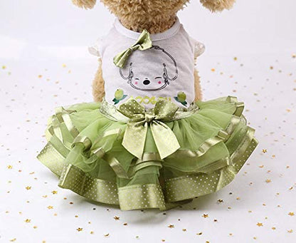 Luxury Summer Lace Dress for Small Dogs - Elegant Wedding Apparel for Your Puppy Princess